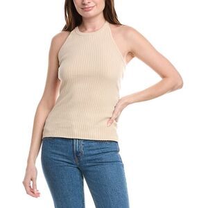 Line & Dot Womens Sweater Tank, Beige